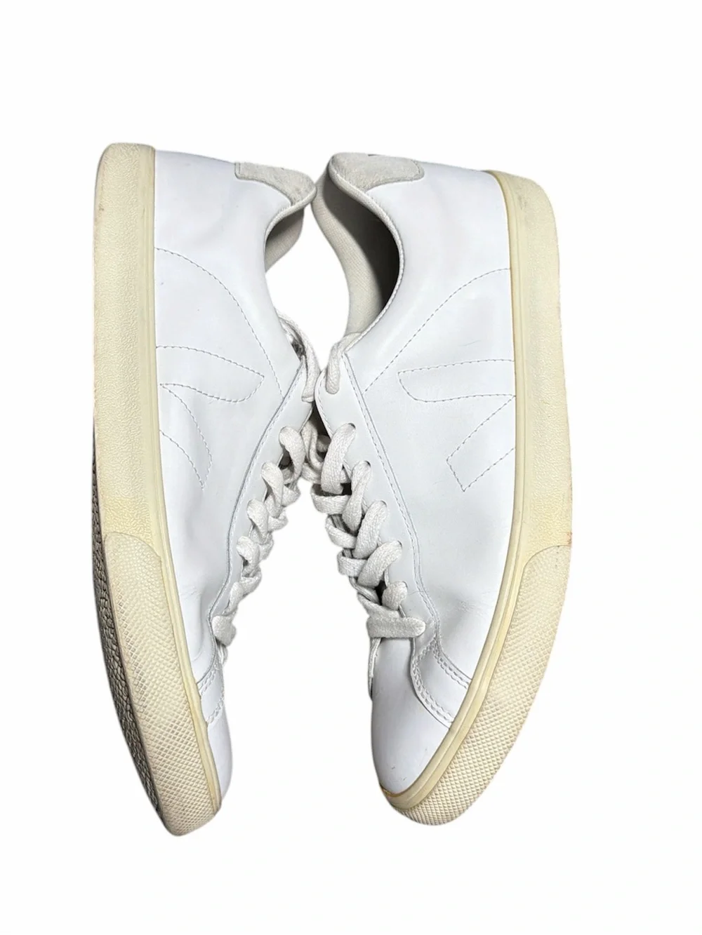 Veja Esplar White Leather Sneakers Size 9